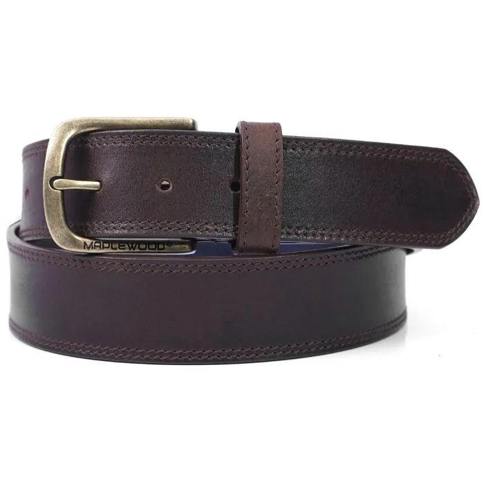 Premium Brown Leather Belt For Men - 00000014