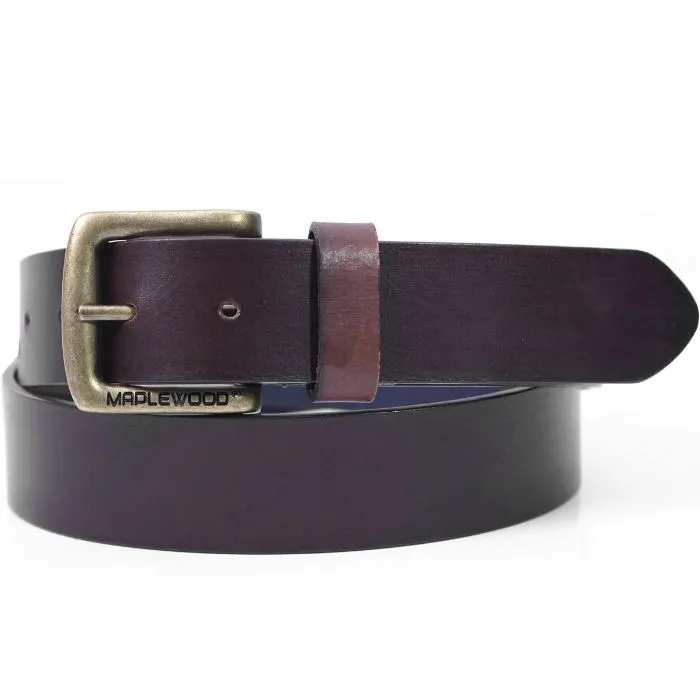 Mapple Wood Classic Essential Leather Belt - 00000014