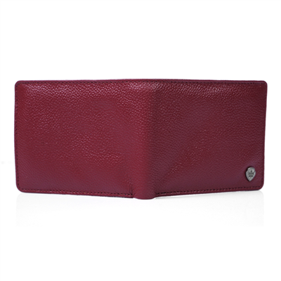 Men'S Classic Leather Wallet Burgundy