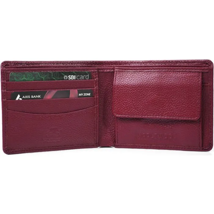 Men'S Classic Leather Wallet Burgundy