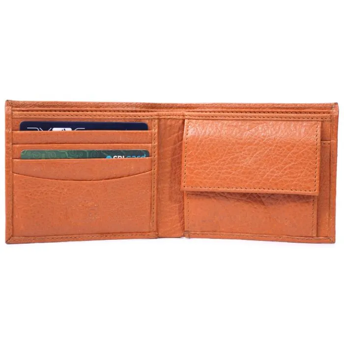 Genuine Leather Wallet - Tan