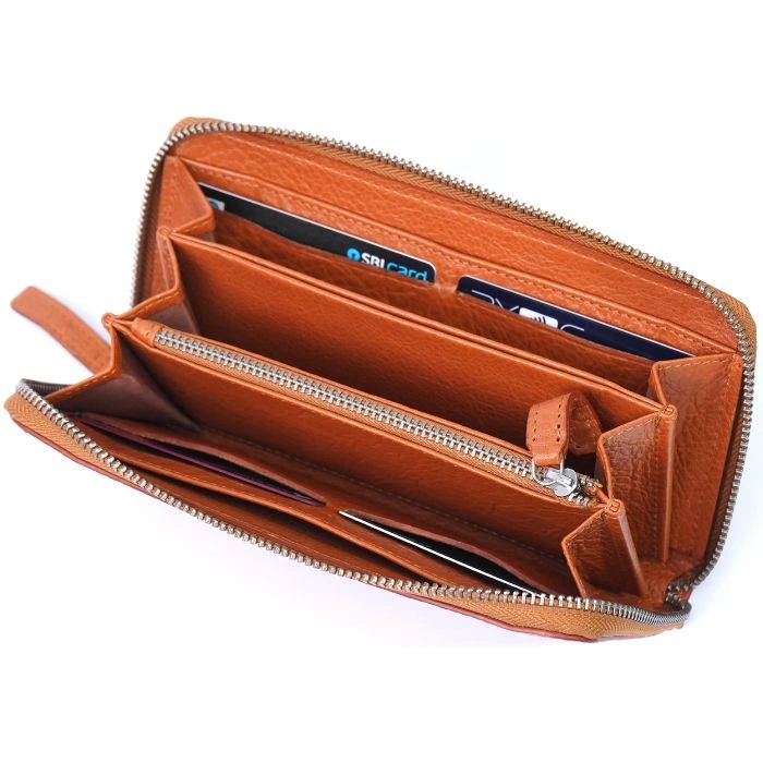 Light Tan Ladies Clutch Wallet